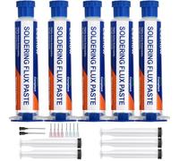 Lesnow Solder Flux Paste And Solder Wick Braid, No Clean Soldering Flux(10cc) Soldering Remover Tool, 10ft Desoldering Wick Braid For Electronics Repair For Disassemble Electrical Components