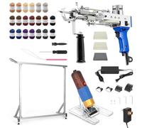 lesolar Rug Tufting Gun Starter Kit 3 in 1, Pile Carpet Gun with Tufting Fabric, 27.5-39.4 (Max) in Tufting Frame and Rug Trimmer. Ideal for Couples or Families Looking for Creative Fun
