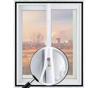 Lesone Custom Size Window Cat Safety Net Mesh,Window Nets Protection for Cat,Anti-Mosquito Insect Fly Screen Mesh with Self-Adhesive,Custom Zipper Position(W*H)