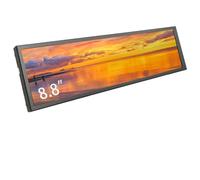 LESOWN 8.8 inch Ultra Wide Monitor Stretched Bar LCD Display Screen 1920x480 Small Widescreen Monitor for RPi AIDAS CPU Monitoring