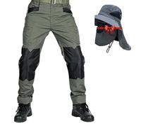 Lespartan Motorcycle Tactical Pants, Le Spartan Motorcycle Tactical Pants, Men's Lightweight Waterproof Ripstop Cargo Pant (Green,3XL)