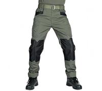 LeSpartan Tactical Pants Le Spartan Motorcycle Pant Mens Lightweight Water Ripstop Cargo Quick-Drying Hiking Pants (Green,L)