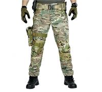 LeSpartan Tactical Pants Le Spartan Motorcycle Pant Mens Lightweight Water Ripstop Cargo Quick-Drying Hiking Pants (Camouflage Green,3XL)