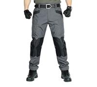 LeSpartan Tactical Pants Le Spartan Motorcycle Pant Mens Lightweight Water Ripstop Cargo Quick-Drying Hiking Pants (Gray,3XL)