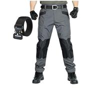 LeSpartan Tactical Pants,Le Spartan Motorcycle Pants Men's Lightweight Quick-Drying Water Resistant Ripstop Cargo Pant (Gray,3XL)