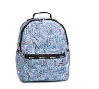 LeSportsac City Days Logan Backpack, Style 3783/Color E488, All things New York City, Whimsical Cityscape: NYC's Iconic 5 Boroughs: Brooklyn, Queens, Bronx, Staten Island, Manhattan, Famous Landmarks