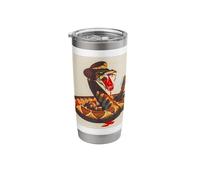 Less Dangerous Than Careless Talk (WWII Propaganda Poster) Stainless Steel Insulated Tumbler
