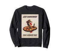 Less Dangerous Than Careless Talk (WWII Propaganda Poster) Sweatshirt