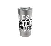 Less Drama More Yoga Sessions Relaxation Stainless Steel Insulated Tumbler