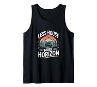 Less House More Horizon Camper Mountain Sunset Tank Top