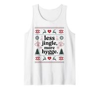 Less Jingle More Hygge Christmas Swedish Norwegian Danish Tank Top