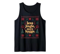 Less Jingle More Hygge Christmas Swedish Norwegian Danish Tank Top