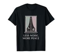 Less Noise More Peace Minimalist Mindfulness T-Shirt