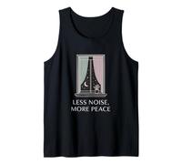 Less Noise More Peace Minimalist Mindfulness Tank Top