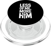 Less Of Me More Him Christian Faith Cross Prayer PopSockets PopGrip for MagSafe