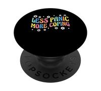 Less Panic More Coping School Counselor PopSockets Adhesive PopGrip