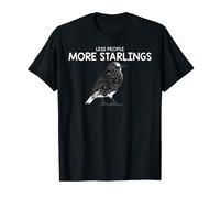 Less People Birder Birdwatching Starling Bird T-Shirt