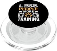 Less People More Dog Training PopSockets PopGrip for MagSafe