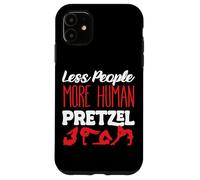 Less People More Human Pretzel Contortionist Contortion Yoga Case for iPhone 11