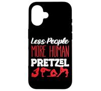 Less People More Human Pretzel Contortionist Contortion Yoga Case for iPhone 16