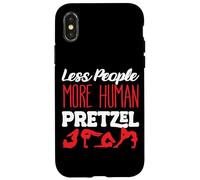 Less People More Human Pretzel Contortionist Contortion Yoga Case for iPhone X/XS