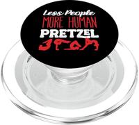 Less People More Human Pretzel Contortionist Contortion Yoga PopSockets PopGrip for MagSafe