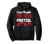 Less People More Human Pretzel Contortionist Contortion Yoga Pullover Hoodie