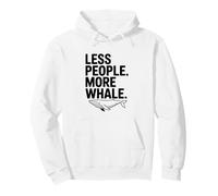 Less People More Whale Pullover Hoodie