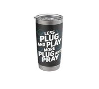 Less Plug and Play More Plug and Pray Network Engineer Stainless Steel Insulated Tumbler