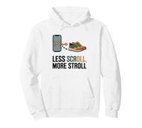 Less Scroll More Stroll Hiking Digital Detox Pullover Hoodie