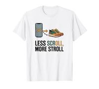 Less Scroll More Stroll Hiking Digital Detox T-Shirt