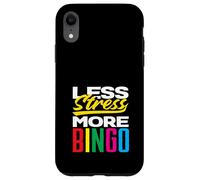 Less Stress More Bingo Enthusiasts Fun Case for iPhone XR