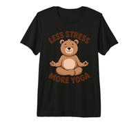 Less Stress More Yoga Meditation Vibes Peaceful - Premium T-Shirt