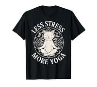 Less Stress More Yoga Meditation Vibes Peaceful T-Shirt
