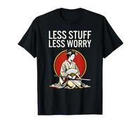 Less Stuff Less Worry Zen Minimalism Japanese Aesthetic T-Shirt