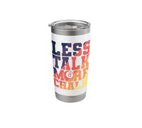 Less Talk More Chalk Billiards Stainless Steel Insulated Tumbler