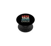 Less Talk More Chalk Funny Billiards Player Sayings PopSockets Adhesive PopGrip