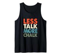 Less Talk More Chalk Funny Billiards Player Sayings Tank Top