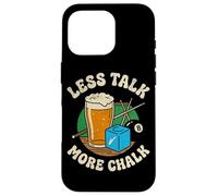 Less Talk More Chalk Funny Billiards Pool Snooker Player Case for iPhone 16 Pro