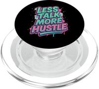 Less Talk More Hustle Motivational Saying Graffiti PopSockets PopGrip for MagSafe