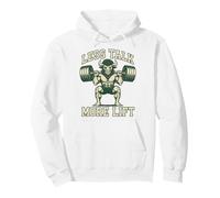 Less Talk More Lift Bison Gym Fitness Motivation Pullover Hoodie