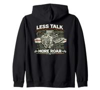 Less Talk, More Roar! Made For Drivers. Zip Hoodie