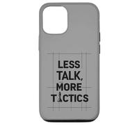 Less Talk, More Tactics, Funny Chess Player Quote Design Case for iPhone 12/12 Pro