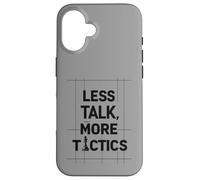 Less Talk, More Tactics, Funny Chess Player Quote Design Case for iPhone 16