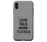 Less Talk, More Tactics, Funny Chess Player Quote Design Case for iPhone XS Max