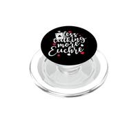 Less talking more Euchre Deck of Cards PopSockets PopGrip for MagSafe