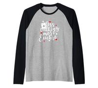 Less Talking More Euchre Deck of Cards Raglan Baseball Tee