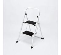 Less Than Half-Price - Reduced to Clear - Folding Stepladder Foldable 2 Step Safety Ladder Non Slip Mat Strong Heavy Duty