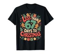 Less Than Six Seven 67 Days to Christmas Matching Teacher T-Shirt