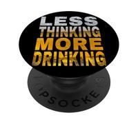 Less Thinking More Drinking Spring Break Bachelor Party PopSockets Adhesive PopGrip